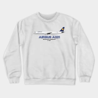 Airbus A321 - Deutsche Lufthansa Crewneck Sweatshirt